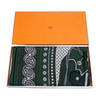 Hermes Carre 140 Scarf Zouaves Et Dragons Cashmere Silk Large Shawl — view 9
