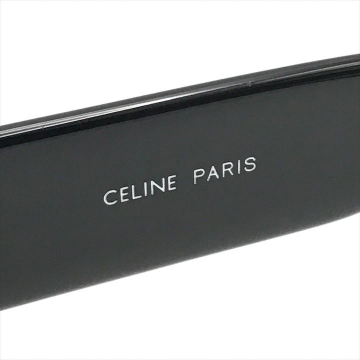 Celine Sunglasses Gold Logo Black Eyewear — view 6