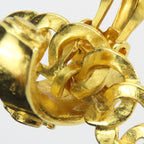 Chanel Coco Mark Metal Gold Plated Hoop Accessories — view 6