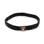 Chanel Black Gold Coco Mark Turnlock Lambskin Belt — view 3