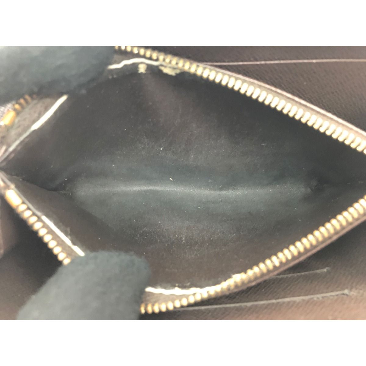 Louis Vuitton Long Wallet Round Zipper Porte Monnaie Zip Damier Ebene — view 6