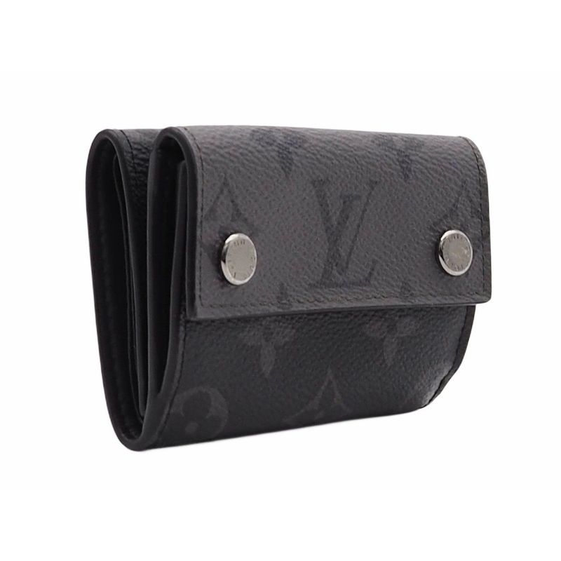 Louis Vuitton Discovery Compact Wallet Trifold Monogram Eclipse Canvas — view 3