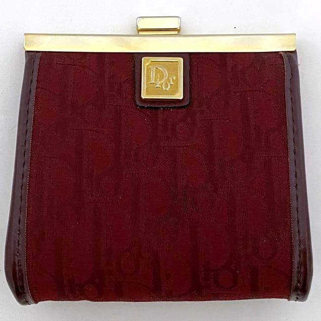 Christian Dior Wallet With Clasp Bordeaux Trotter Jacquard — view 6