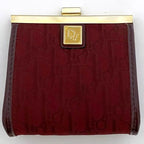 Christian Dior Wallet With Clasp Bordeaux Trotter Jacquard — view 6