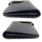 Prada Saffiano Triangle Logo Long Wallet 1 Mv025 Black — view 4