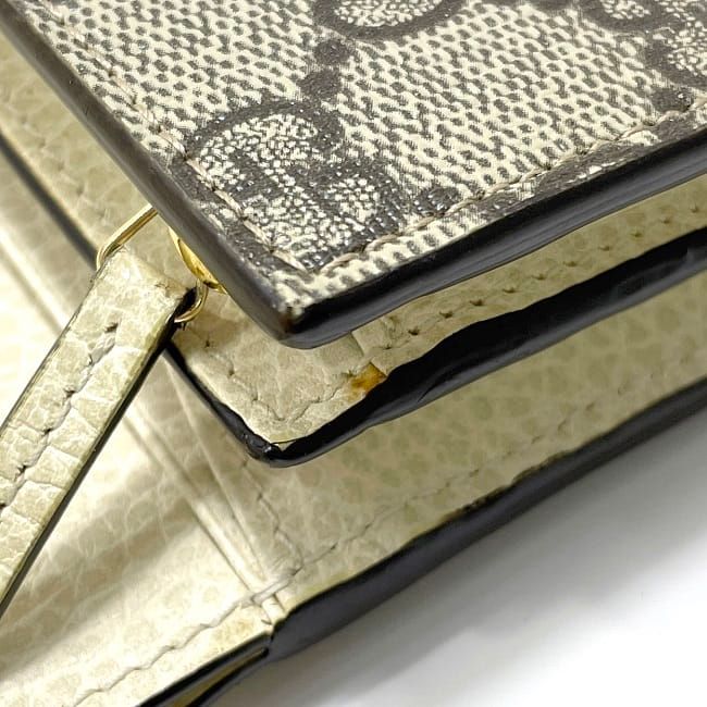 Gucci Bifold Wallet Beige White Marmont — view 9