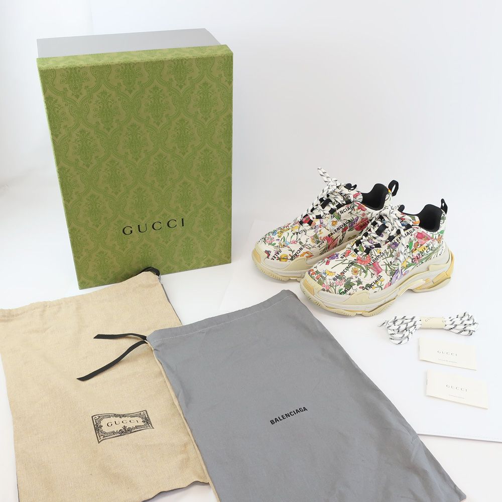 Gucci Balenciaga Hakka Project Triple S Flora Print Size — view 3