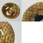 Chanel Coco Mark Round Earrings GP Gold 29 Vintage — view 7