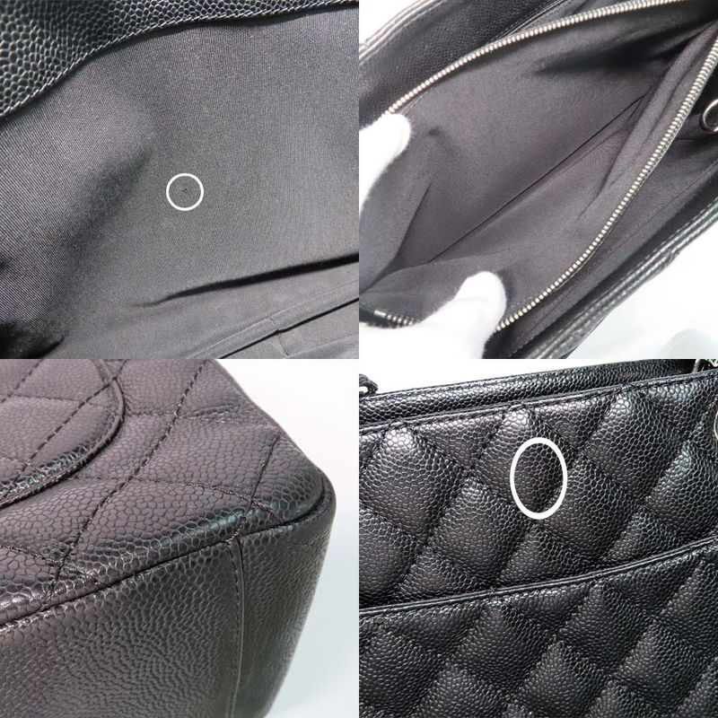 Chanel Grand Shopping Tote GST Shoulder Bag Black Caviar Leather 11 th — view 7