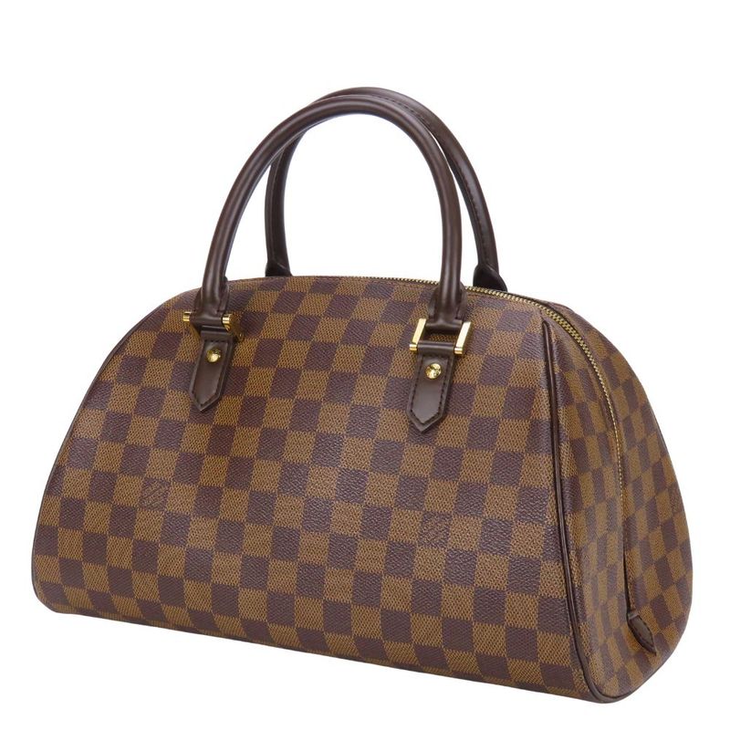 Louis Vuitton Handbag Rivera MM Damier Ebene Brown Gold Hardware — view 2