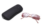 Chanel CC Logo Rhinestone Square Sunglasses Pink Acetate Eyewear