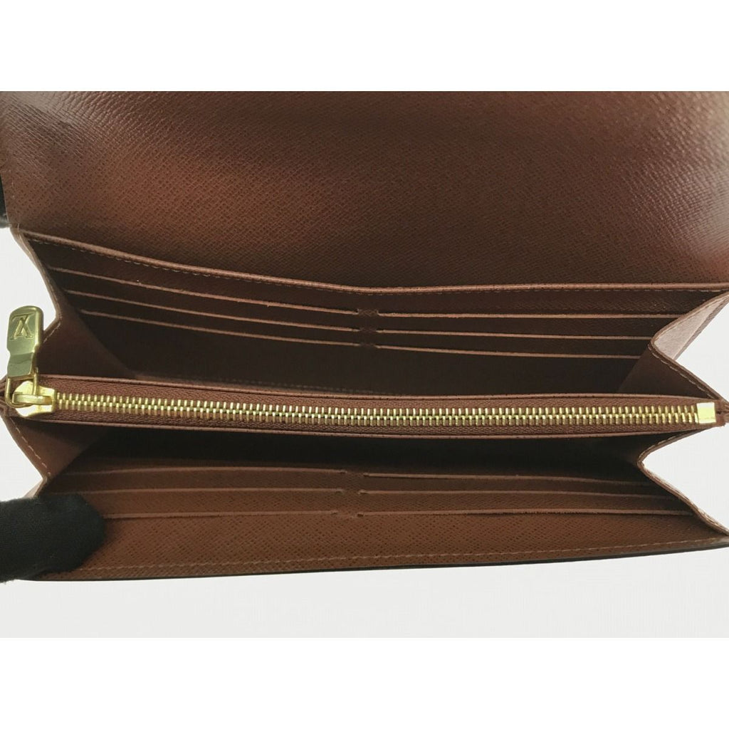 Louis Vuitton Long Wallet Portefeuille Sarah Monogram Brown — view 7