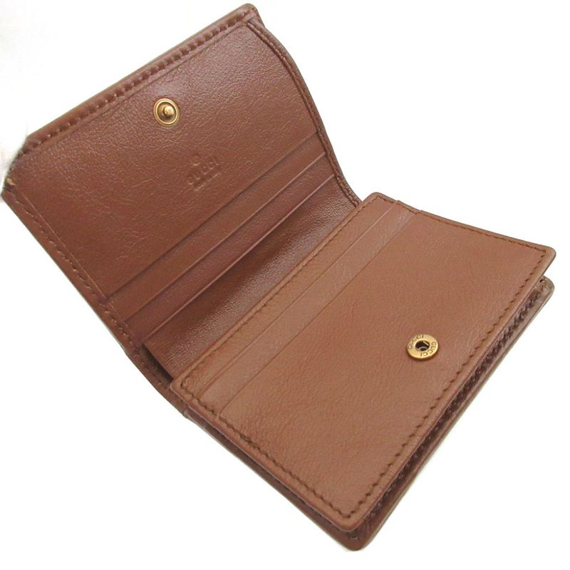 Gucci Leather Brown Bifold Wallet 0584 — view 4