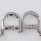 Christian Dior CD Logo Metal Silver 5.5 g Earrings — view 9