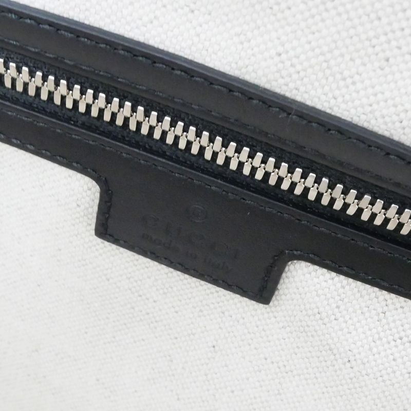 Gucci GG Embossed Boston Bag Black Leather 2-Way — view 8