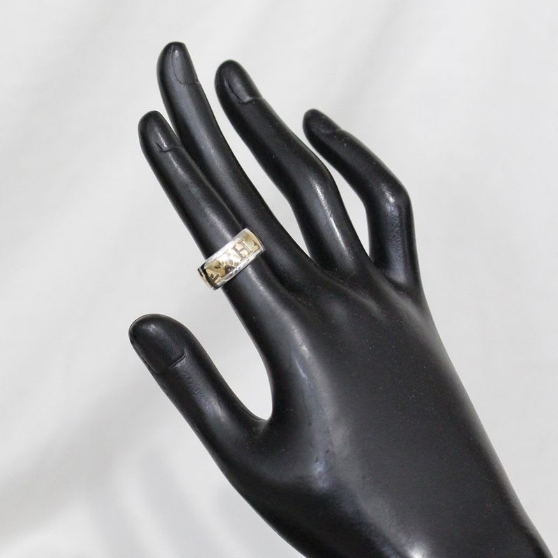 Hermes H Logo Ring No 8 18K SV 925 Special Price Inner Box E1736 — view 5