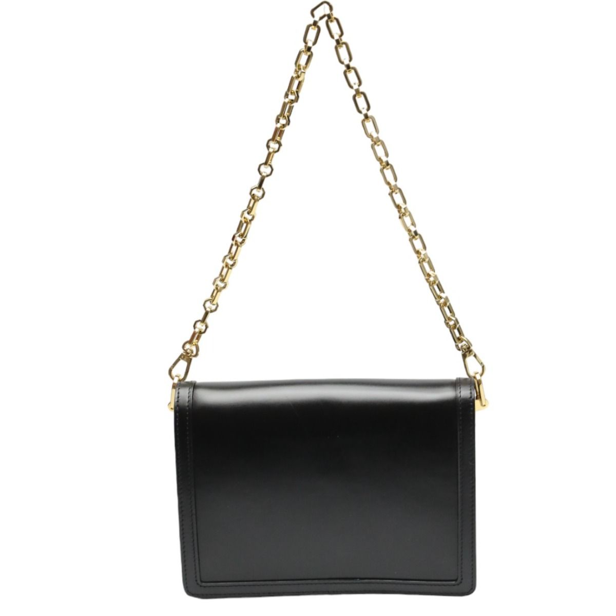 Louis Vuitton Lock Dauphine MM Chain Shoulder Bag Noir — view 2