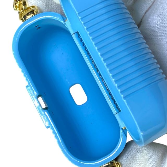 Fendi Airpods Case Earphone Key Holder Charm Light Blue — view 9
