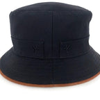 Hermes Bucket Hat Black Brown Buckeye Size 57 — view 7