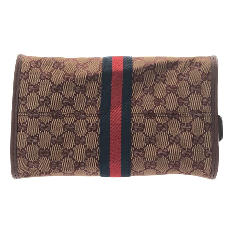 Gucci Ophidia GG Canvas Shoulder Bag Red — view 7