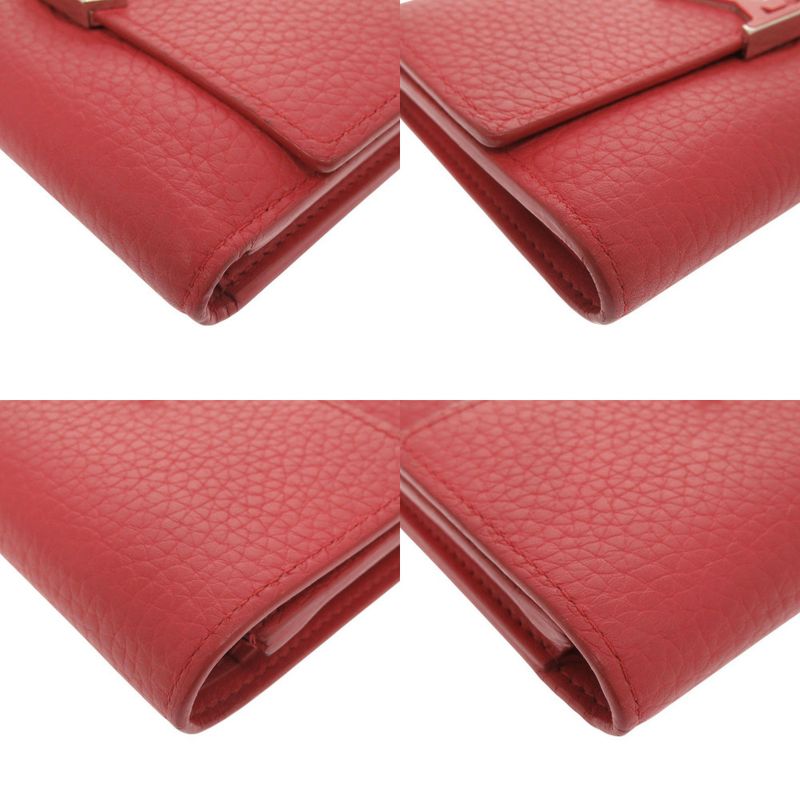 Louis Vuitton Portefeuille Capucino Compact Leather Red Trifold Wallet — view 9