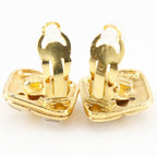 Chanel Bijoux Vintage Gold Plated and Rhinestone 22.5 g Earrings — view 6