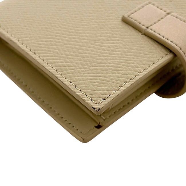Celine Bifold Wallet Small Strap Cream Beige — view 6