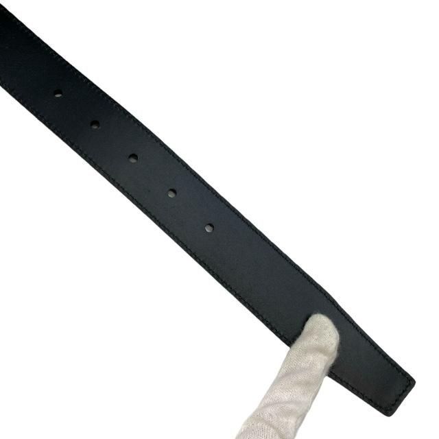 Prada 2 Cc121 4 Belt Saffiano Leather Black Silver — view 9