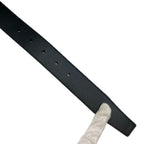 Prada 2 Cc121 4 Belt Saffiano Leather Black Silver — view 9