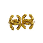 Chanel Vintage Coco Mark Motif Earrings Ear Cuff Accessory Gold 16506 — view 4