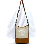 Loewe Shoulder Bag Brown Beige Anagram — view 2