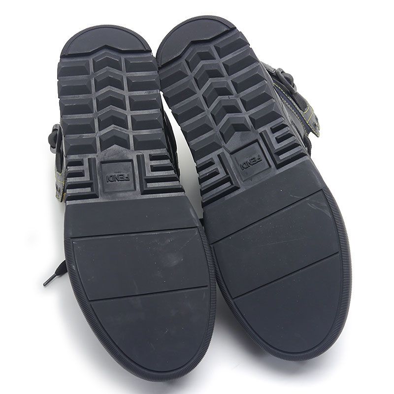Fendi High Cut Sneakers Black Size 8 — view 7