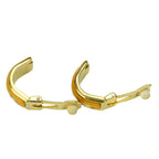Hermes Earrings Emile Metal Yellow Gold Cloisonne Flower Plated — view 3