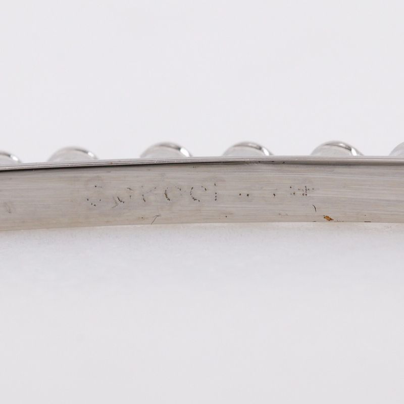 Gucci Headband GG Metal and Rhinestone Silver — view 5