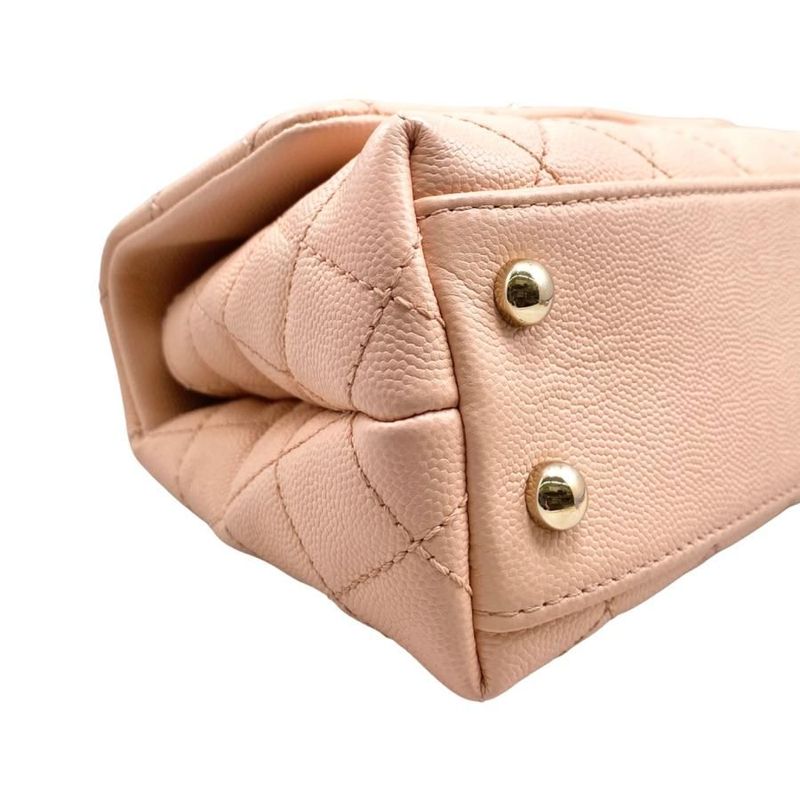 Chanel Shoulder Bag Coco Handle XXS As2215 Quilted Caviar Leather — view 5