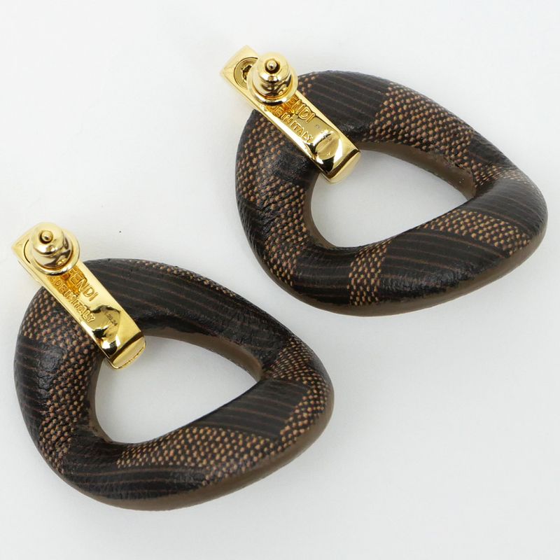 Fendi Philo Earrings Ffleather 8 Ak768 Accessories — view 5