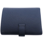 Hermes Trifold Chevre Navy Wallet — view 2