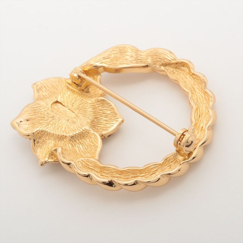Christian Dior Brooch GP And Rhinestone — view 3