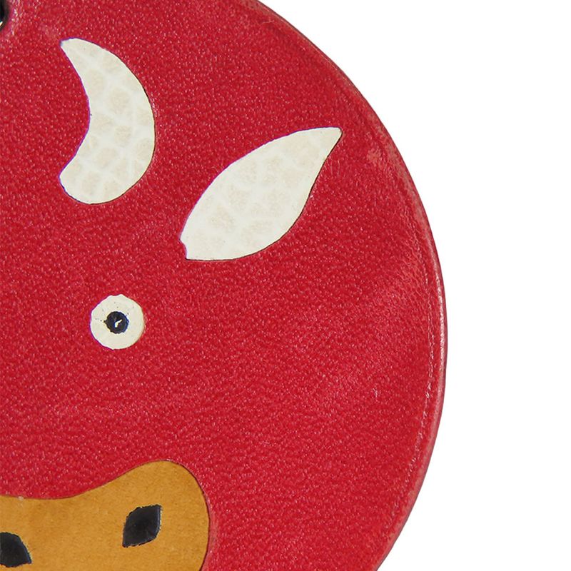 Hermes Bag Charm Animal Cow Leather Silver 925 Red Small 2009 Accessories — view 7
