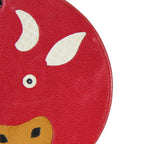 Hermes Bag Charm Animal Cow Leather Silver 925 Red Small 2009 Accessories — view 7