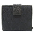 Gucci GG Canvas Leather Black W Hook Wallet 0111 — view 4