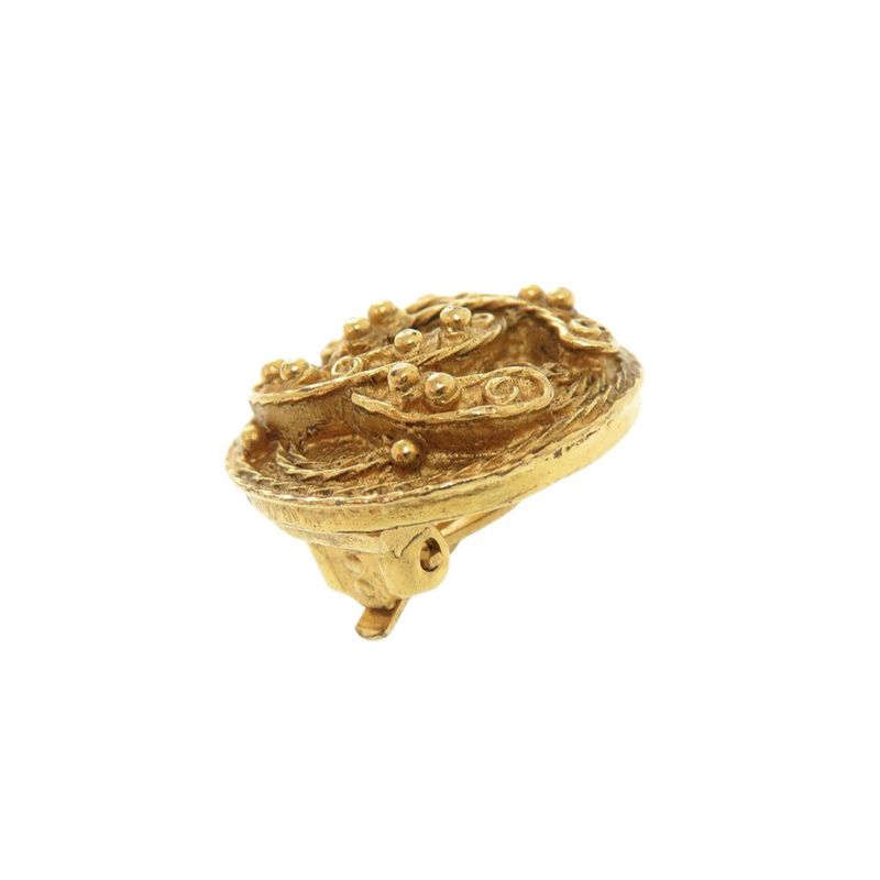 Chanel Coco Mark Metal Gold Earrings 0079 — view 8