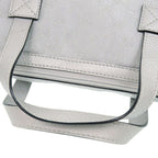Gucci GG Canvas Leather Silver Handbag 1641 — view 6