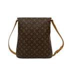 Louis Vuitton Vintage Musette Leather Shoulder Bag Pochette Sacoche Brown 63385 — view 4
