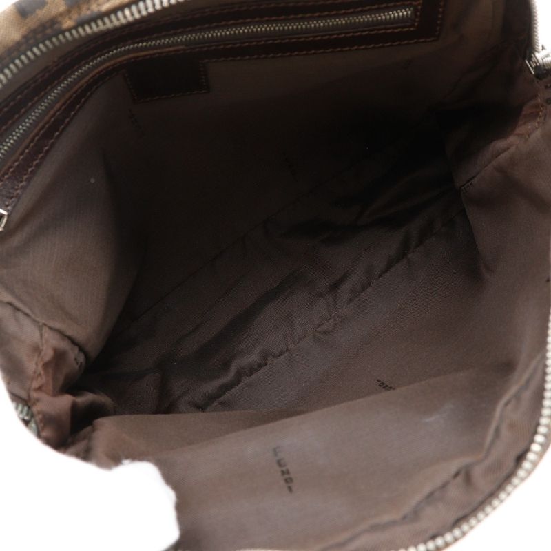 Fendi Zucca Nylon Canvas Brown Handbag — view 6
