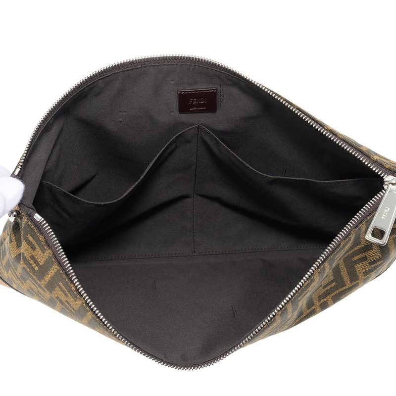 Fendi Shoulder Bag FF Logo Tobacco — view 5