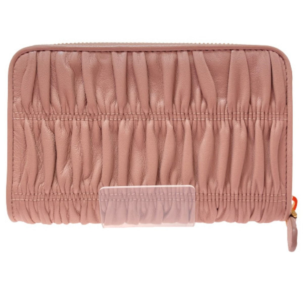 Prada Medium-Length Wallet Portafoglio Lampo 1 Ml157 Beige Cipria Round Zipper — view 3