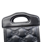 Gucci Shoulder Bag Mini Top Handle GG Matelasse Black Purple — view 9
