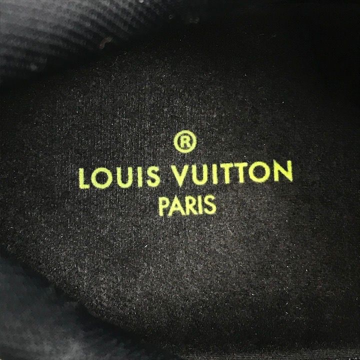 Louis Vuitton Run Away Pulse Line Sneakers Shoes Black Yellow — view 8