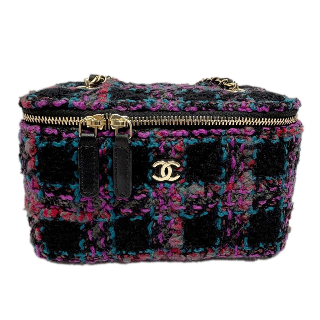 Chanel Tweed Classic Vanity Chain Shoulder Multicolor — view 2